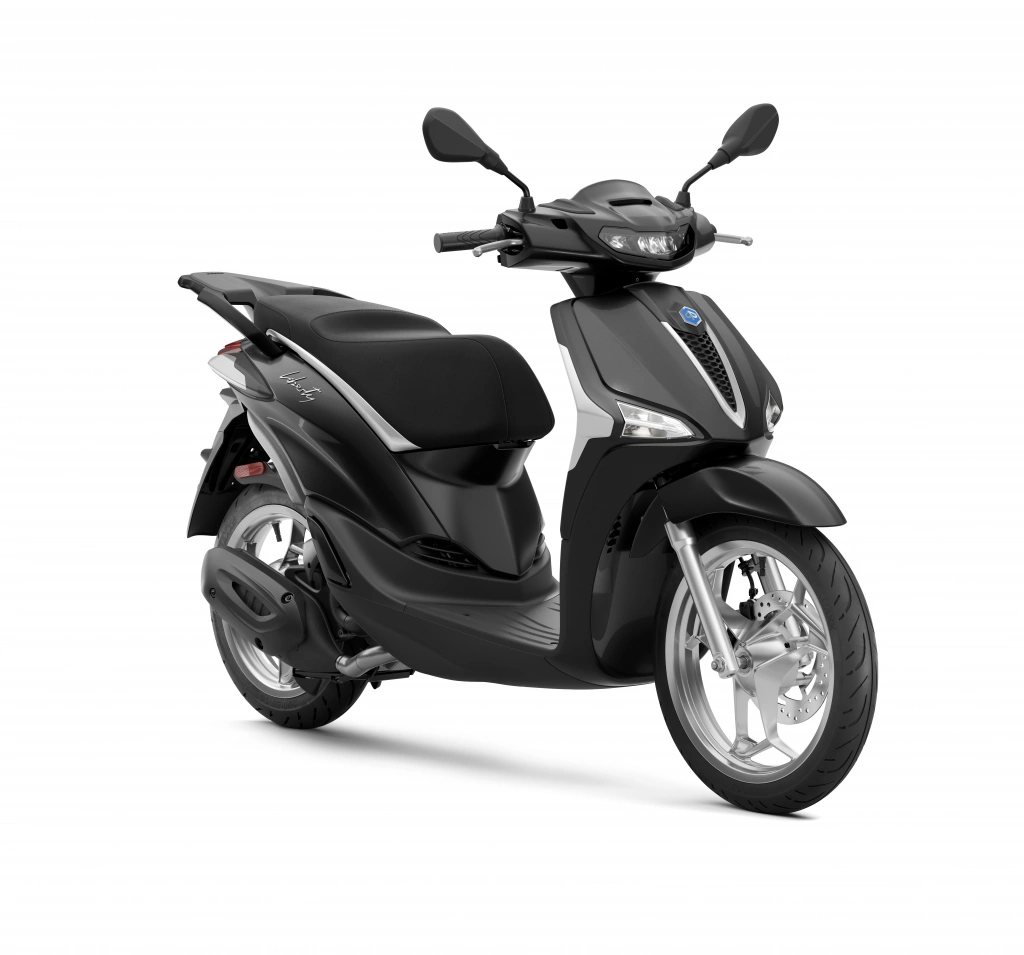 Piaggio Liberty 50 MY 2025 Schwarz Abisso vorne rechts